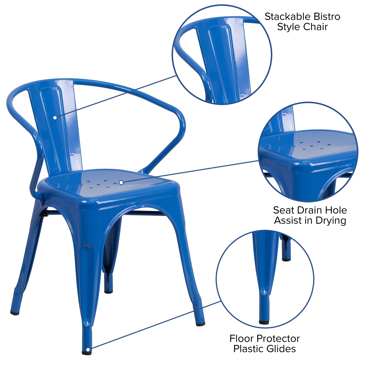 Stackable Bistro Style Chair