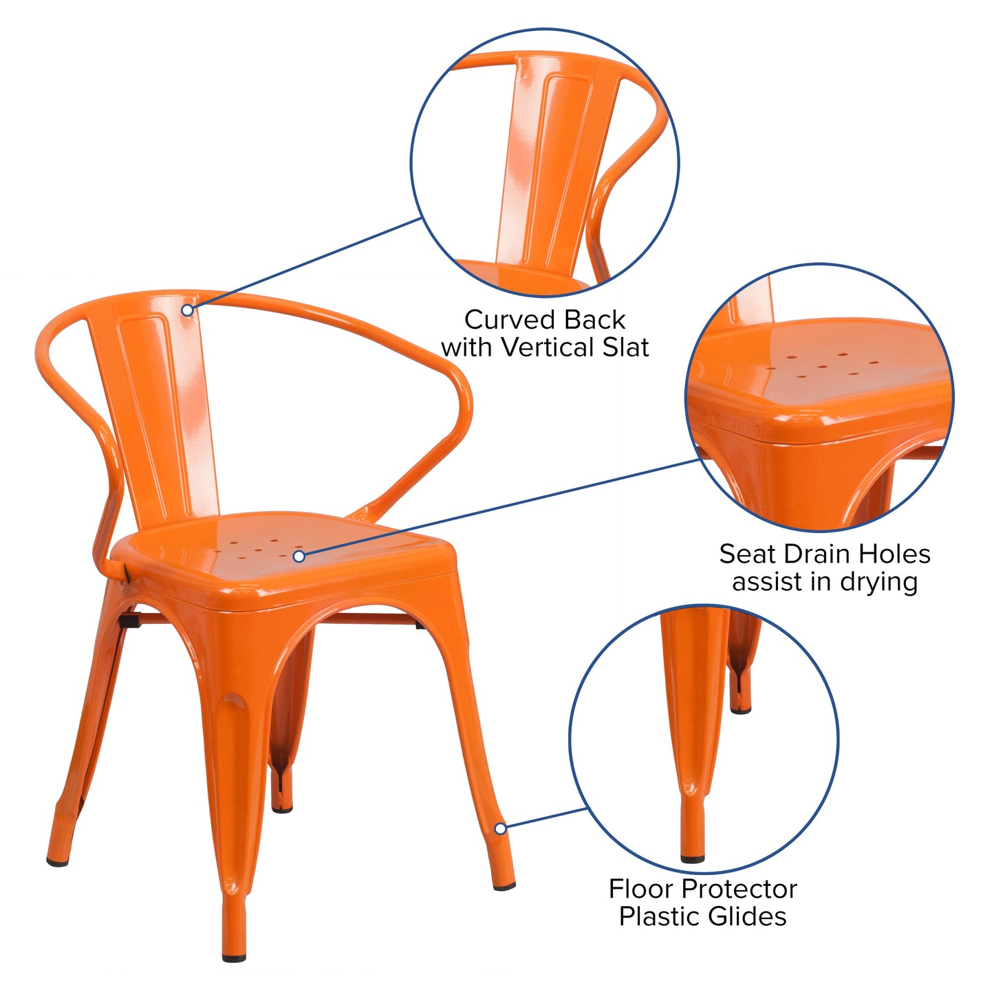 Stackable Bistro Style Chair