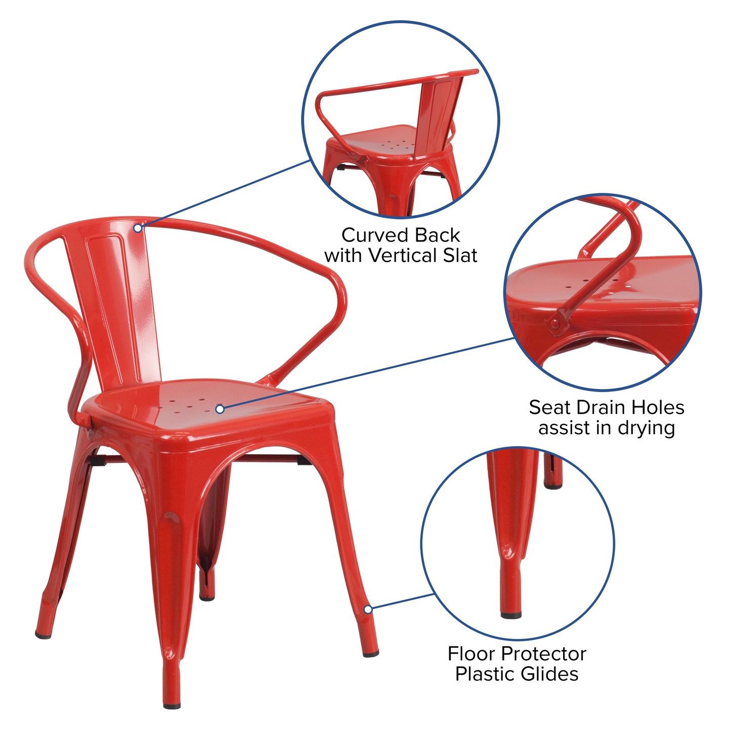 Stackable Bistro Style Chair