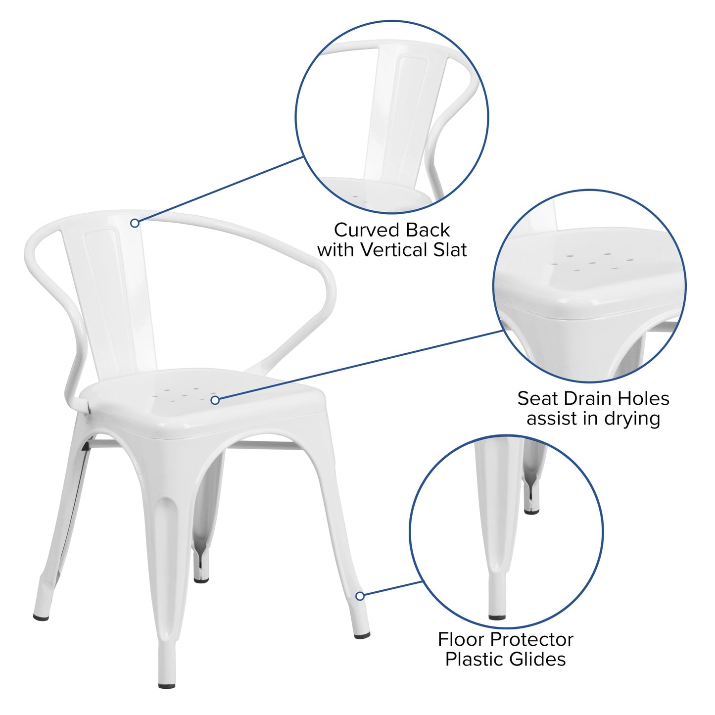 Stackable Bistro Style Chair