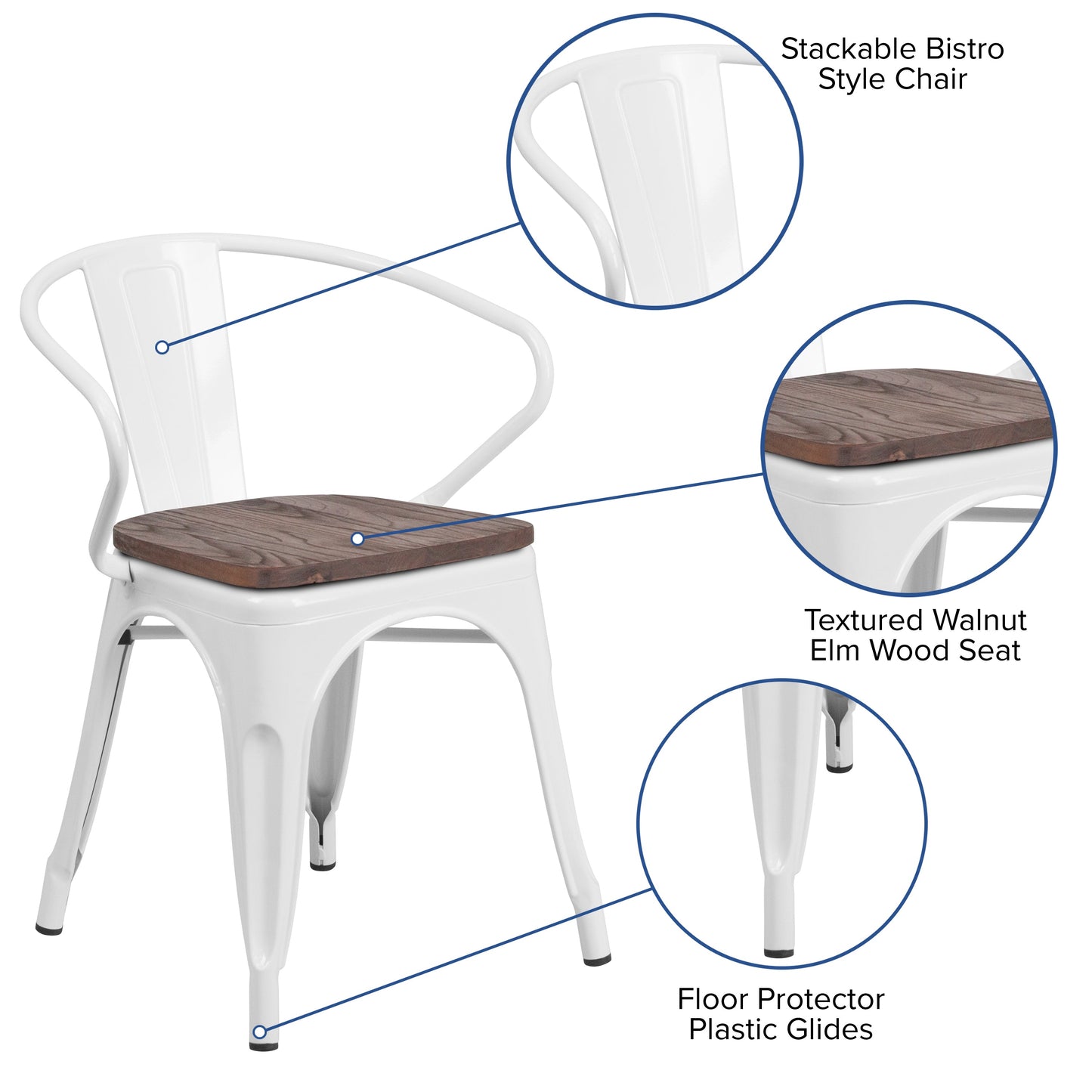 Stackable Bistro Style Chair