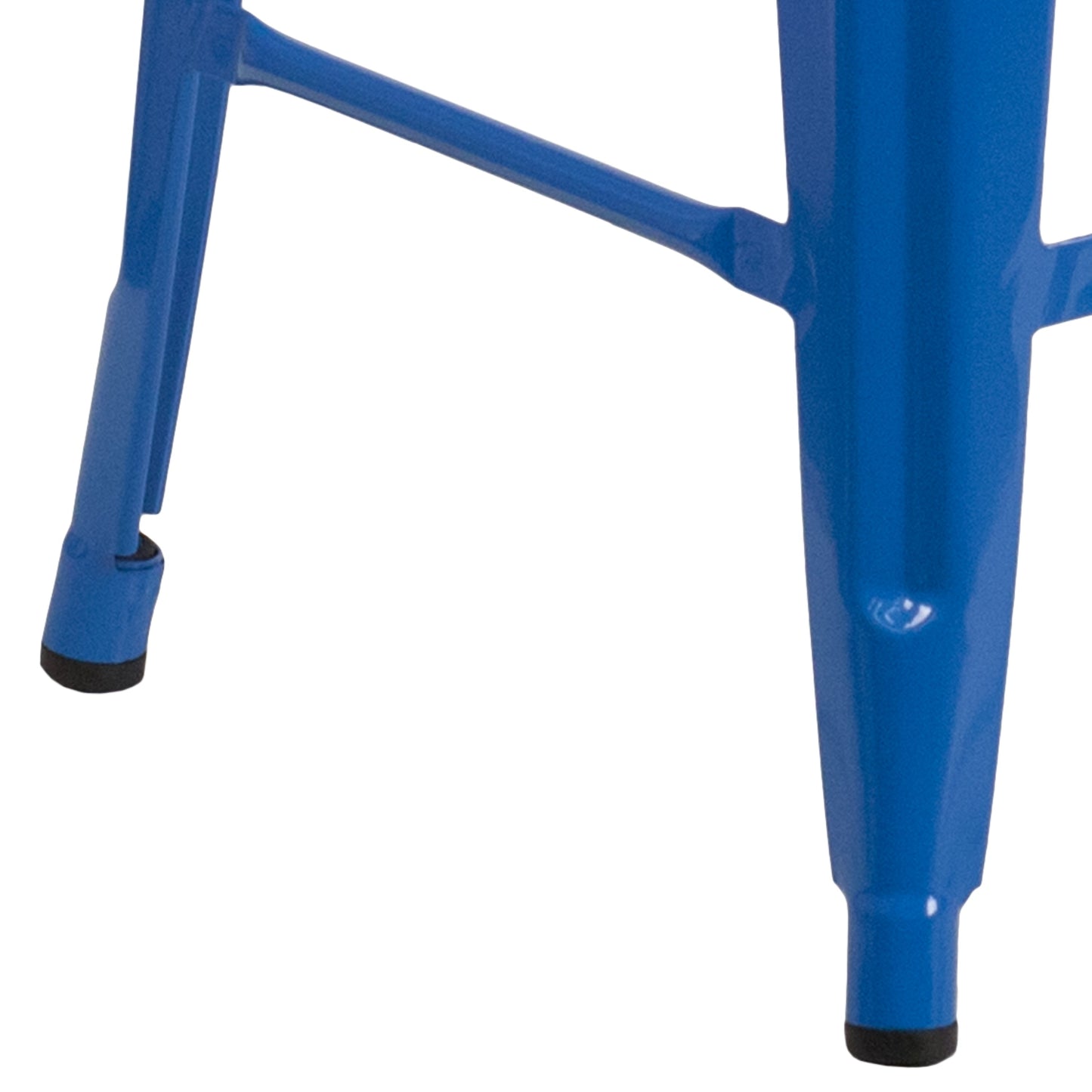 24" Blue Metal Counter Stool CH-31320-24-BL-WD-GG