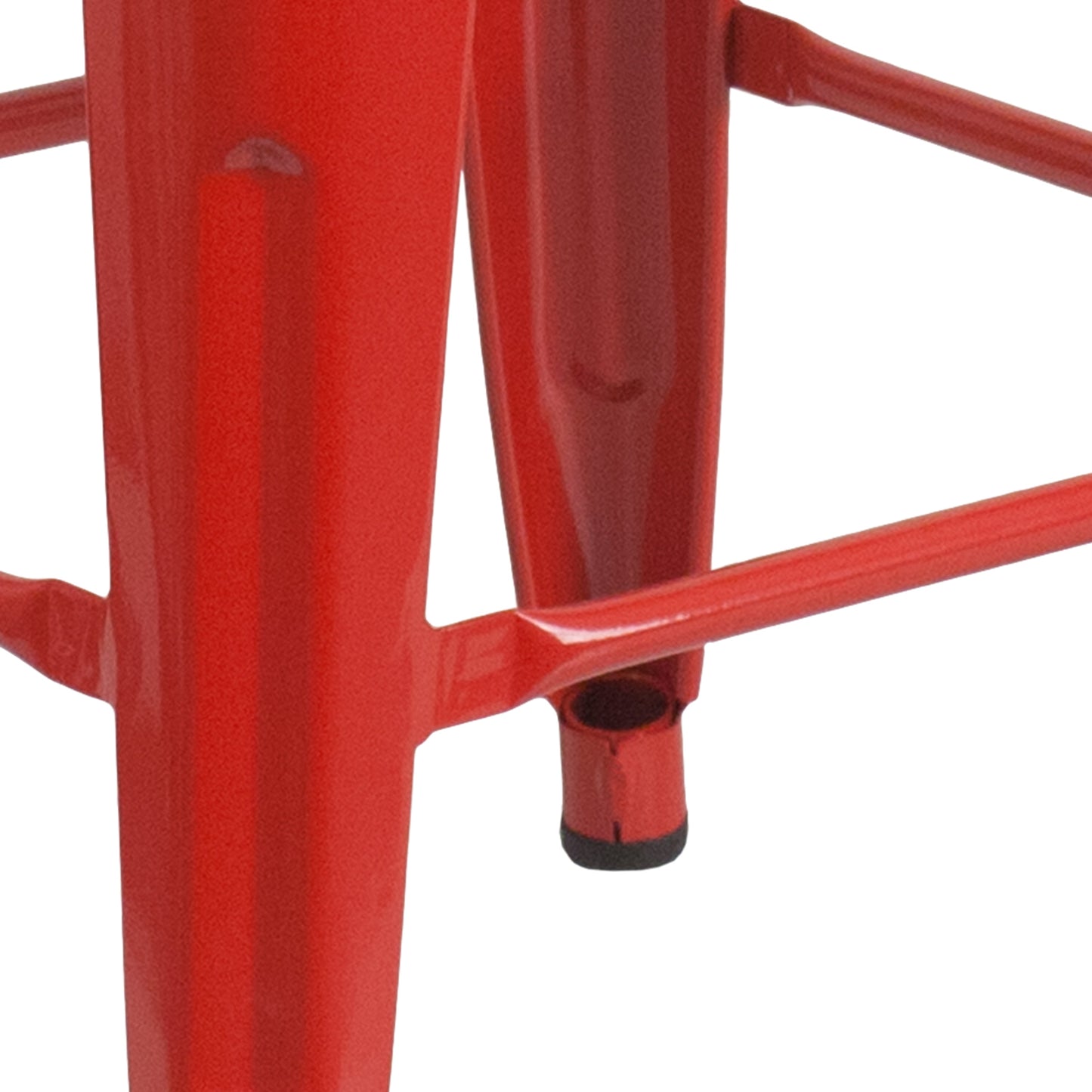 24" Red Metal Counter Stool CH-31320-24-RED-WD-GG