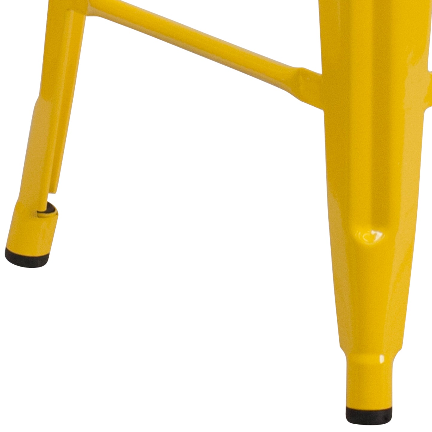 24" Yellow Metal Counter Stool CH-31320-24-YL-WD-GG