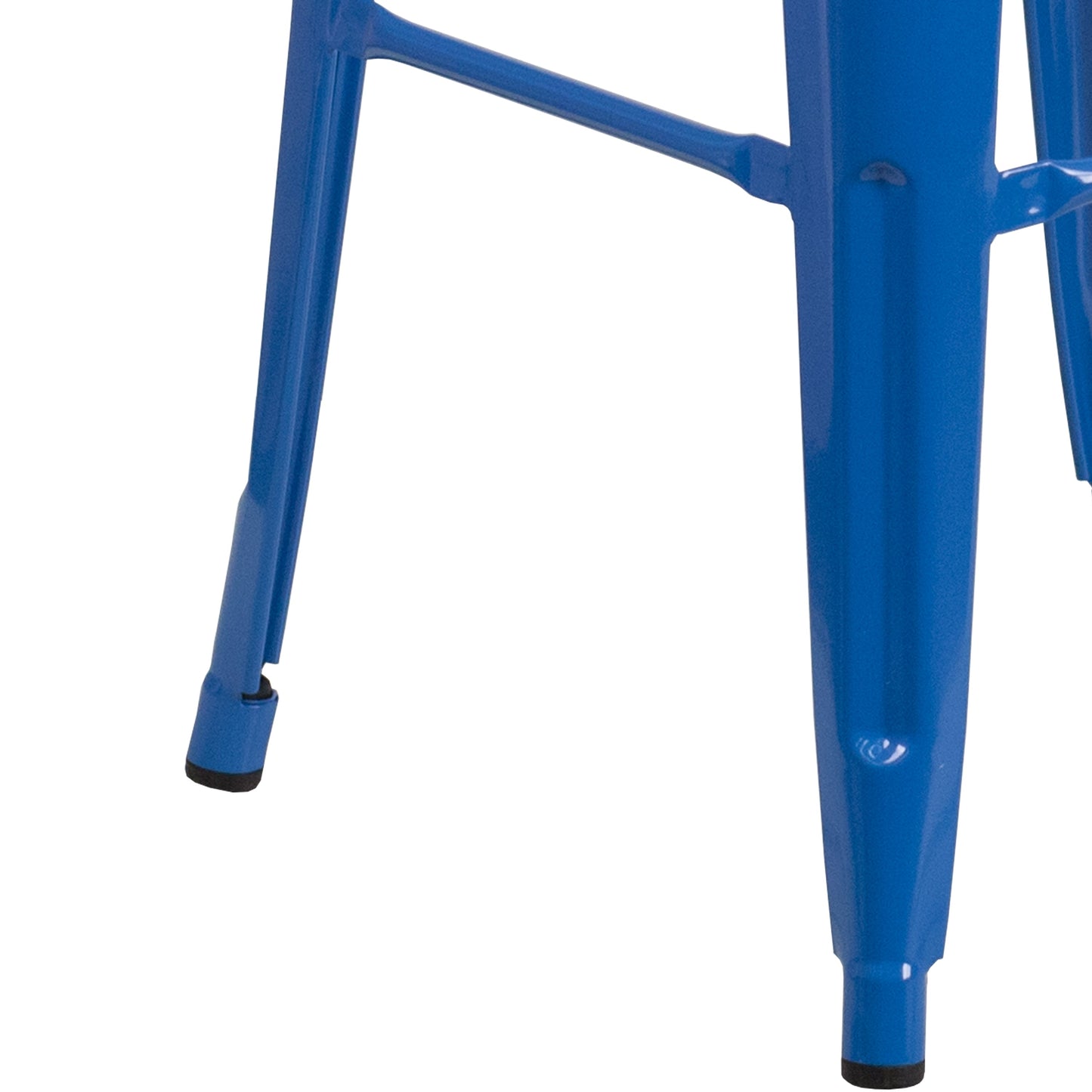 30" Blue Metal Barstool CH-31320-30-BL-WD-GG