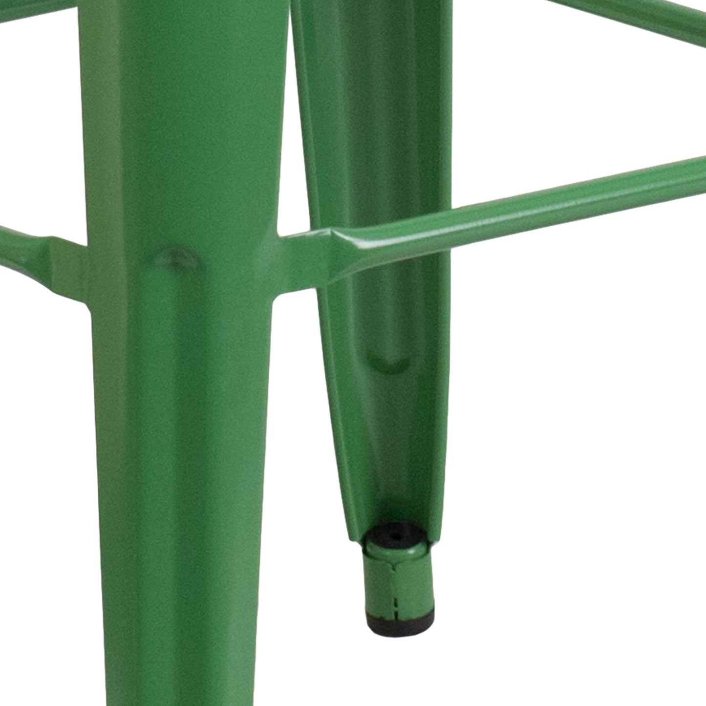 30" Green No Back Metal Stool CH-31320-30-GN-GG