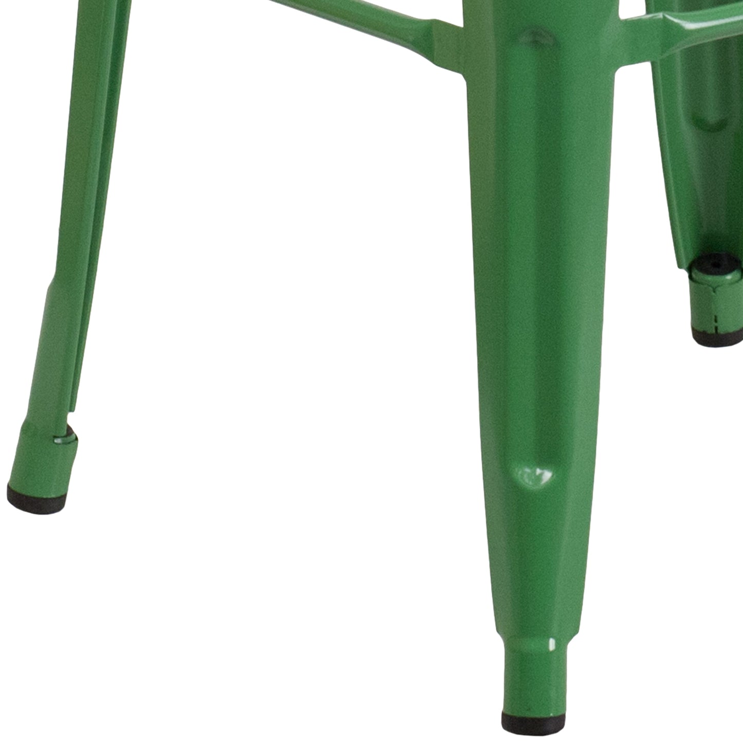 30" Green No Back Metal Stool CH-31320-30-GN-GG