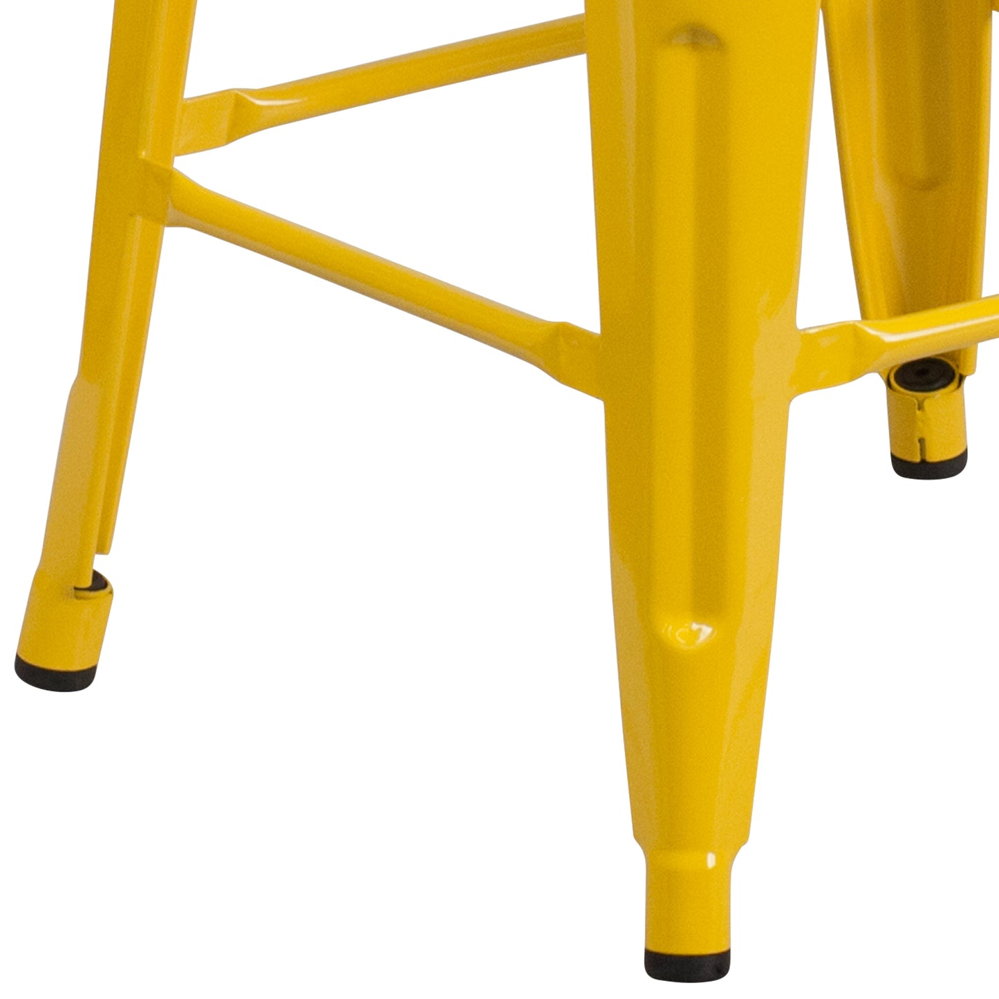 30" Yellow Metal Barstool CH-31320-30-YL-WD-GG