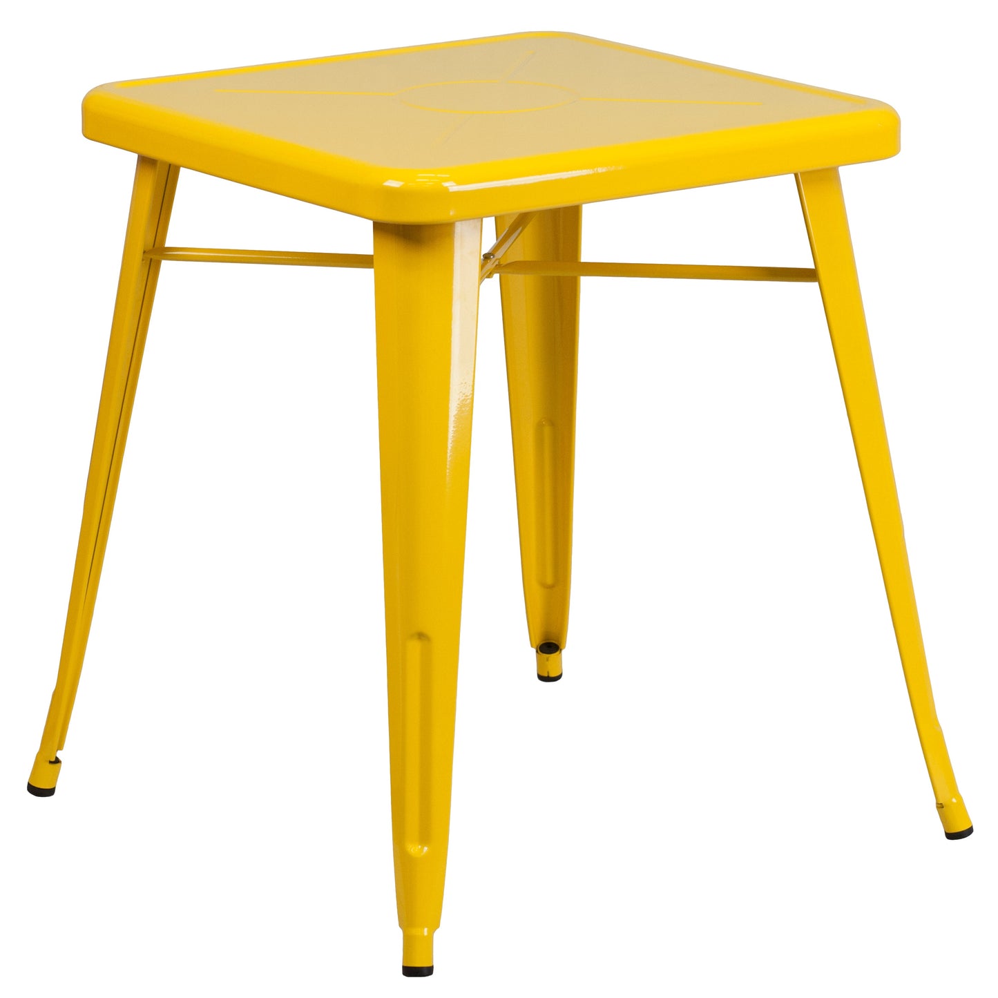 23.75SQ Yellow Metal Table Set CH-31330-2-30-YL-GG