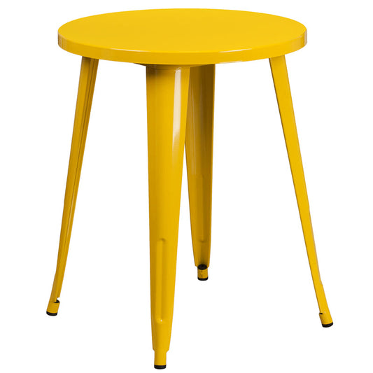 24RD Yellow Metal Table CH-51080-29-YL-GG