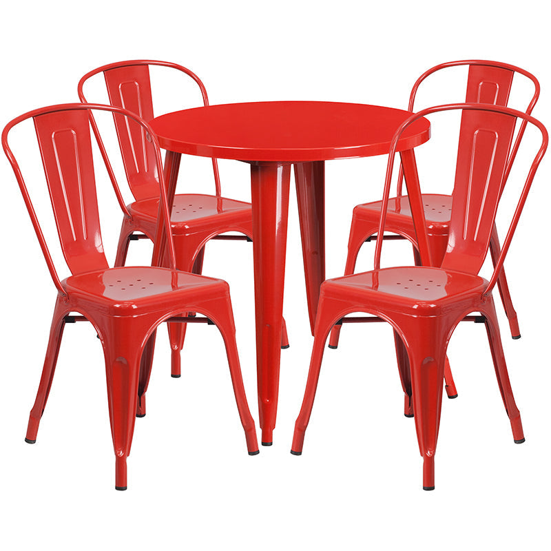 30RD Red Metal Set CH-51090TH-4-18CAFE-RED-GG