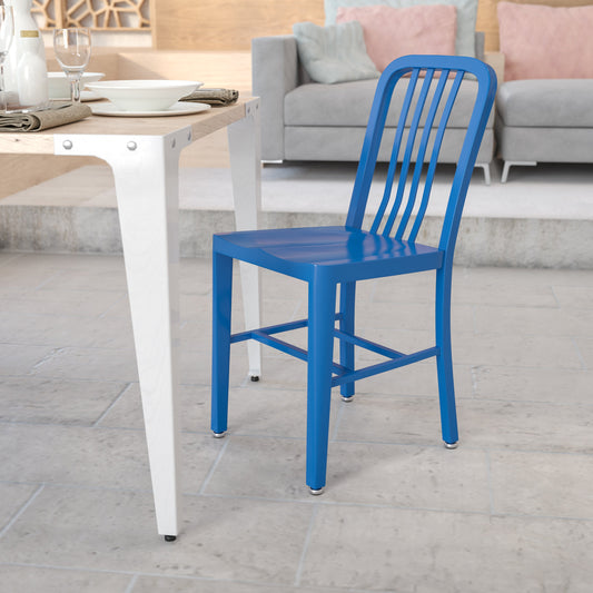 Blue Indoor-Outdoor Chair CH-61200-18-BL-GG