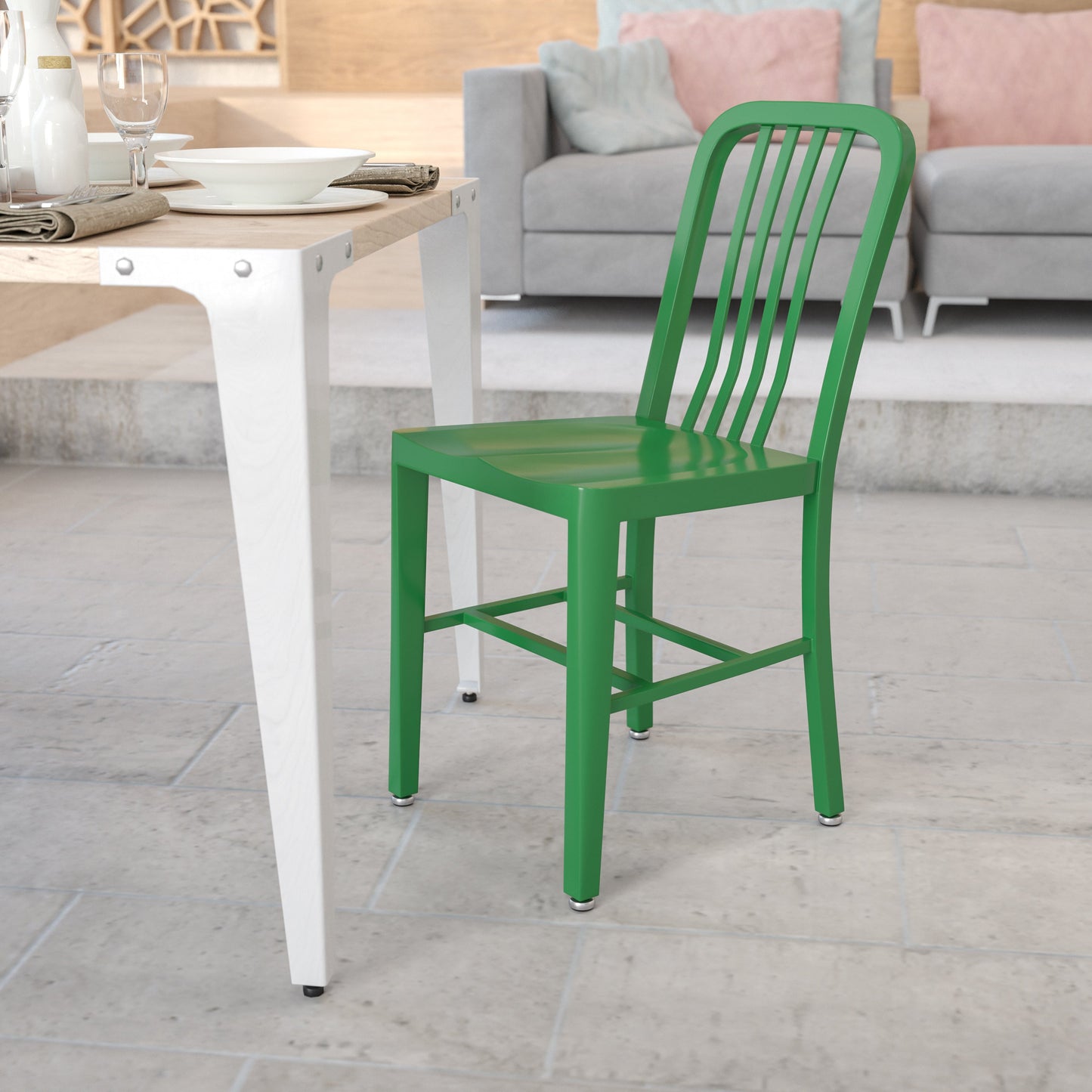 Green Indoor-Outdoor Chair CH-61200-18-GN-GG