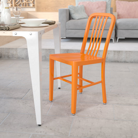 Orange Indoor-Outdoor Chair CH-61200-18-OR-GG