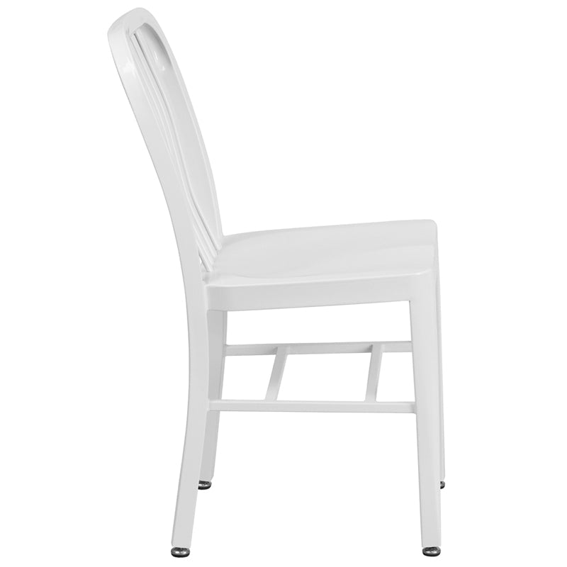 White Indoor-Outdoor Chair CH-61200-18-WH-GG