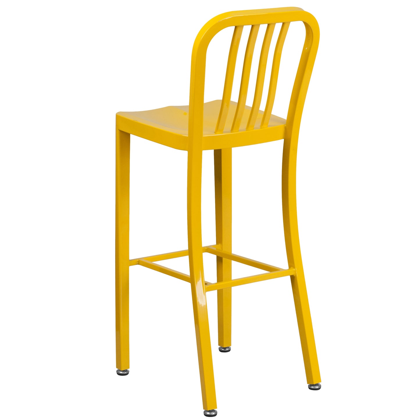 30" Yellow Metal Outdoor Stool CH-61200-30-YL-GG