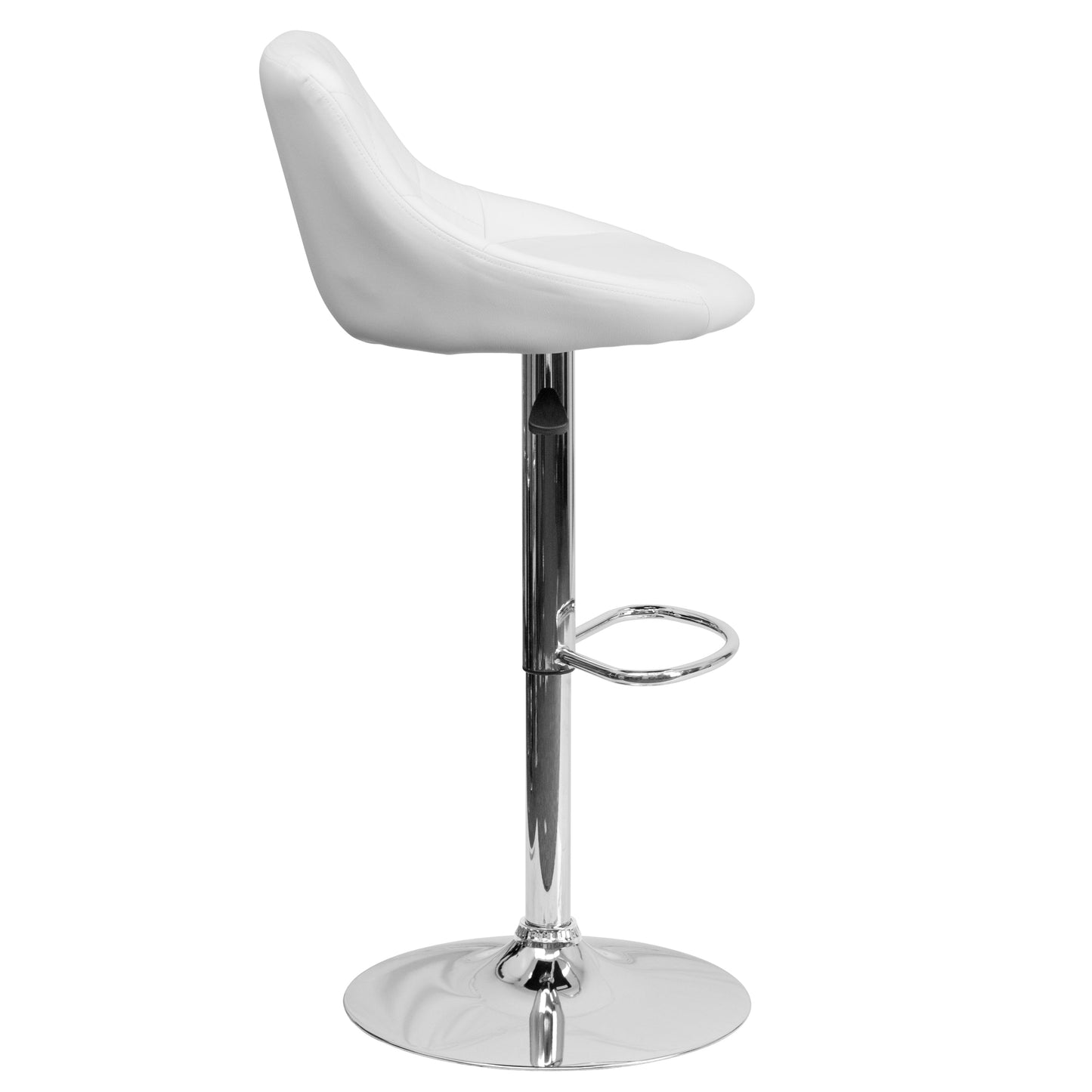 White Vinyl Barstool CH-82028A-WH-GG