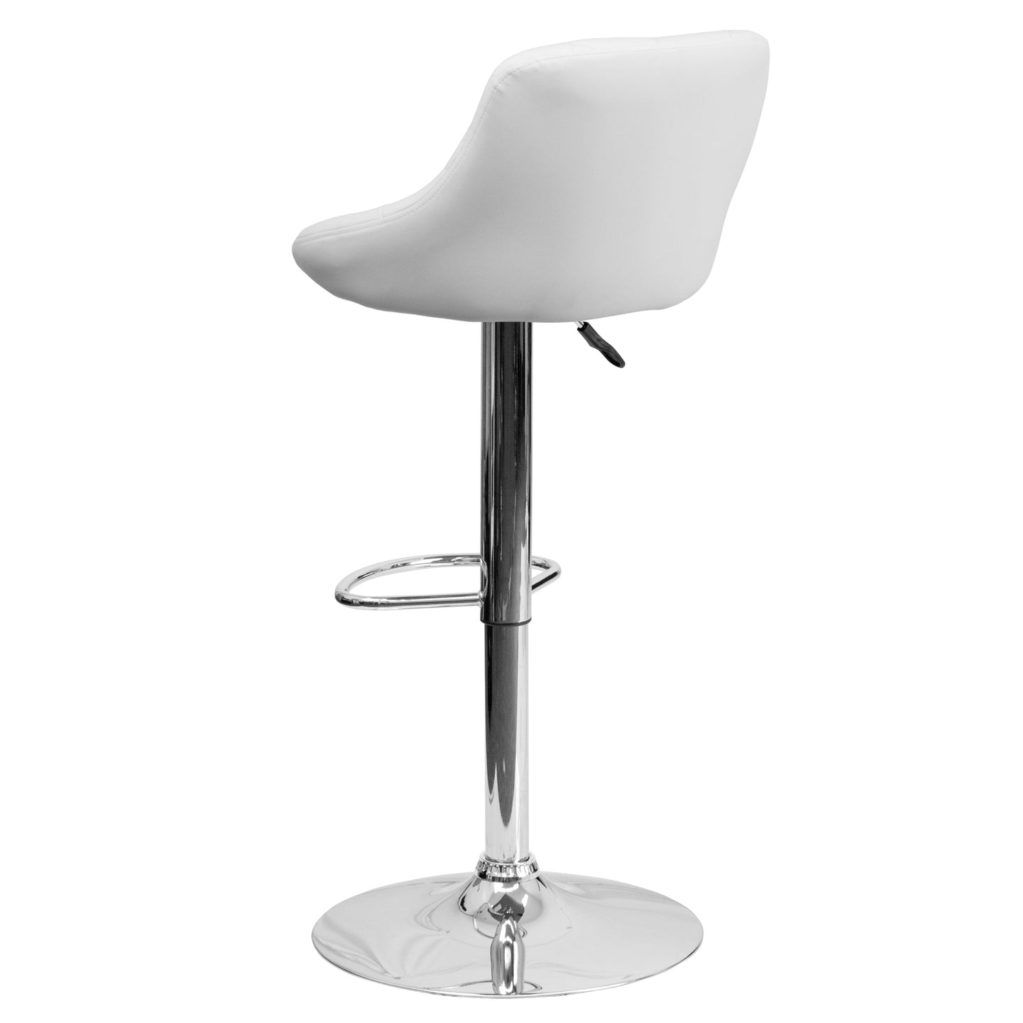 White Vinyl Barstool CH-82028A-WH-GG