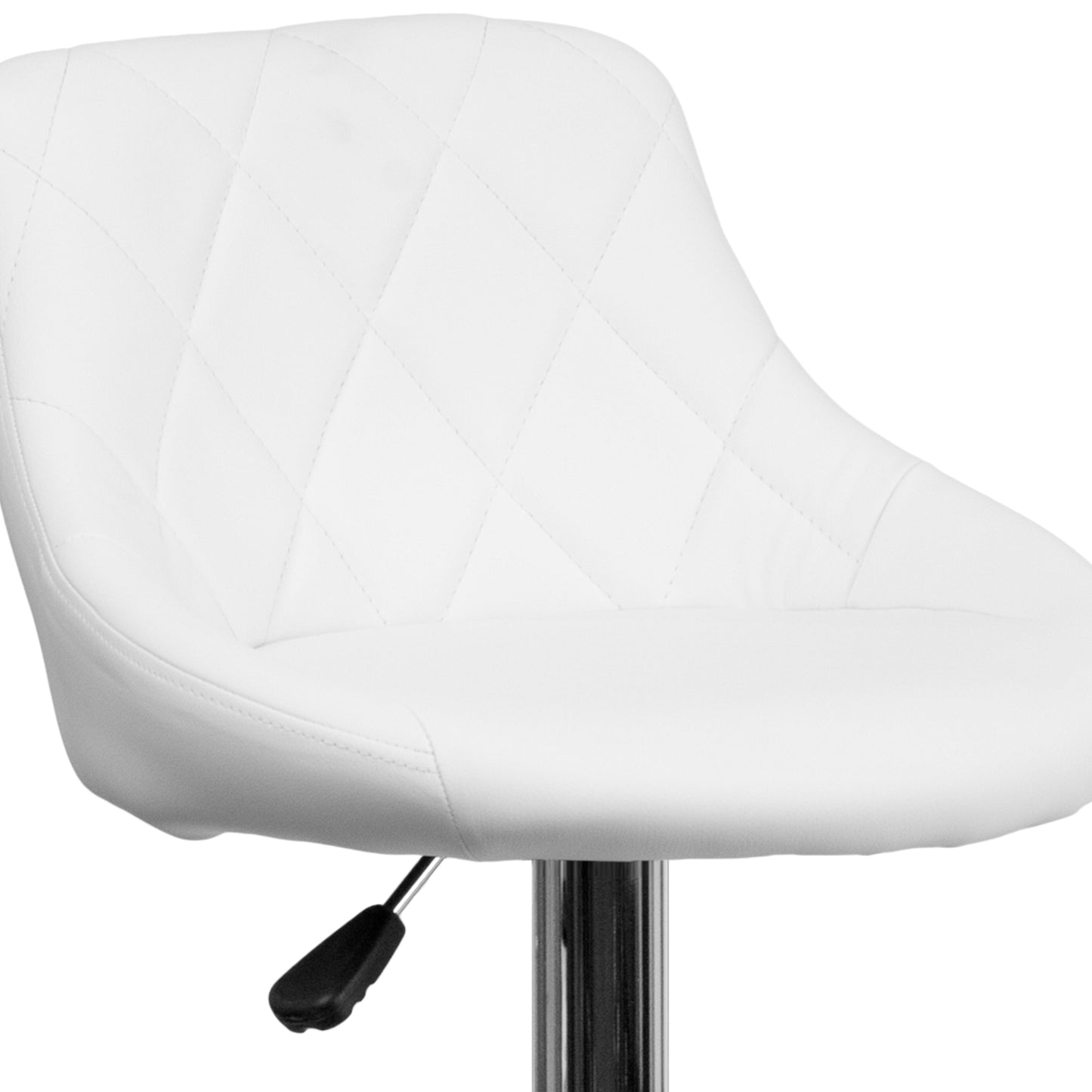 White Vinyl Barstool CH-82028A-WH-GG