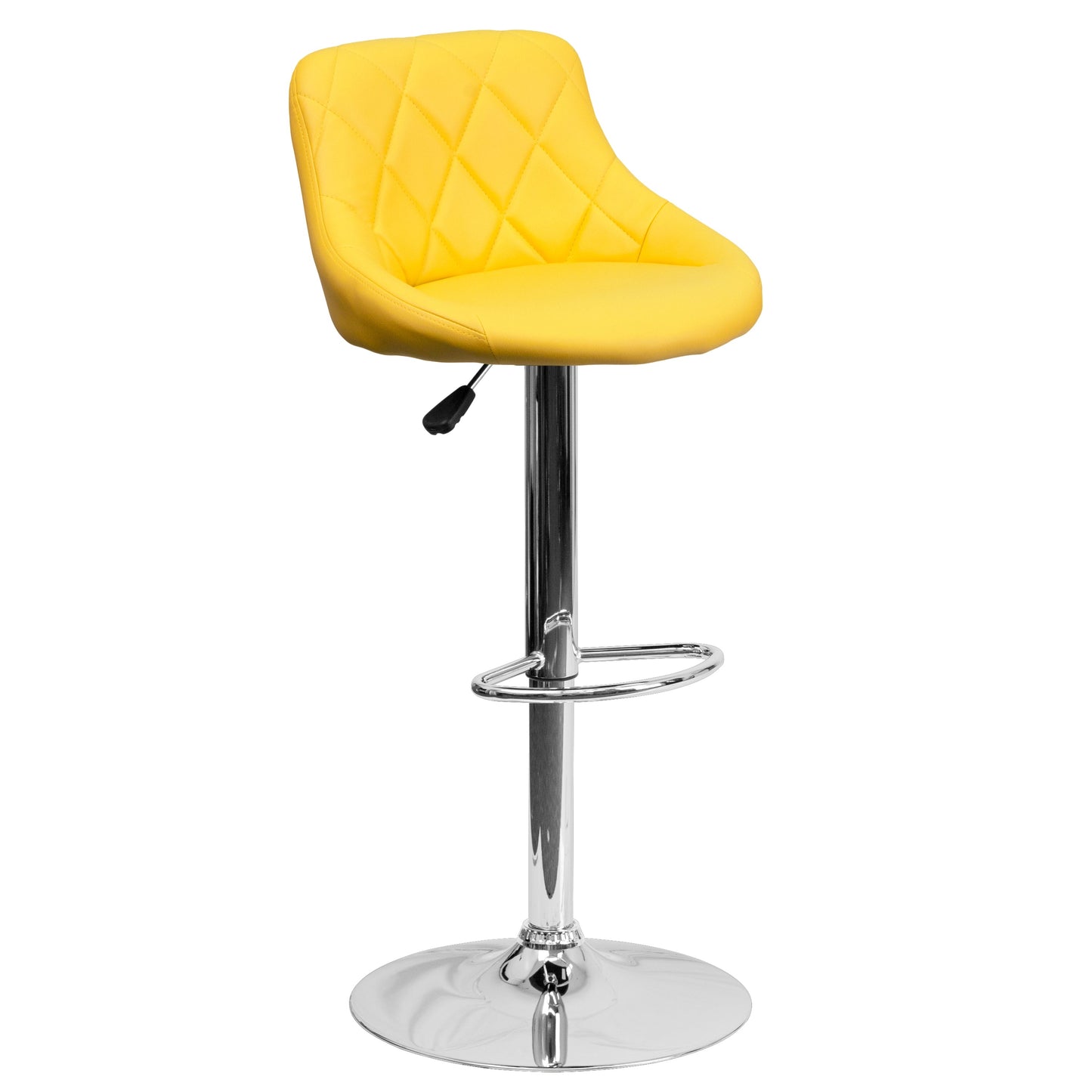 Yellow Vinyl Barstool CH-82028A-YEL-GG