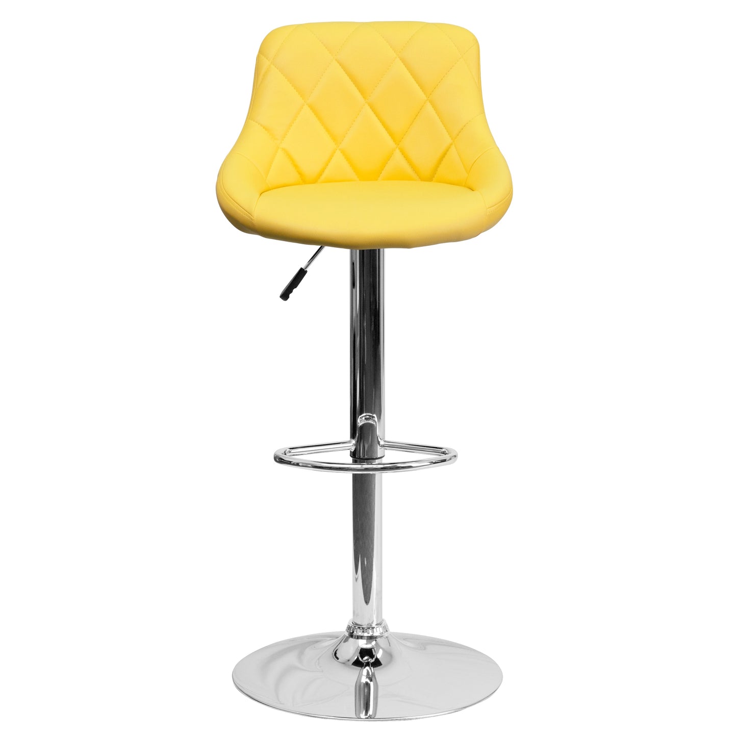 Yellow Vinyl Barstool CH-82028A-YEL-GG