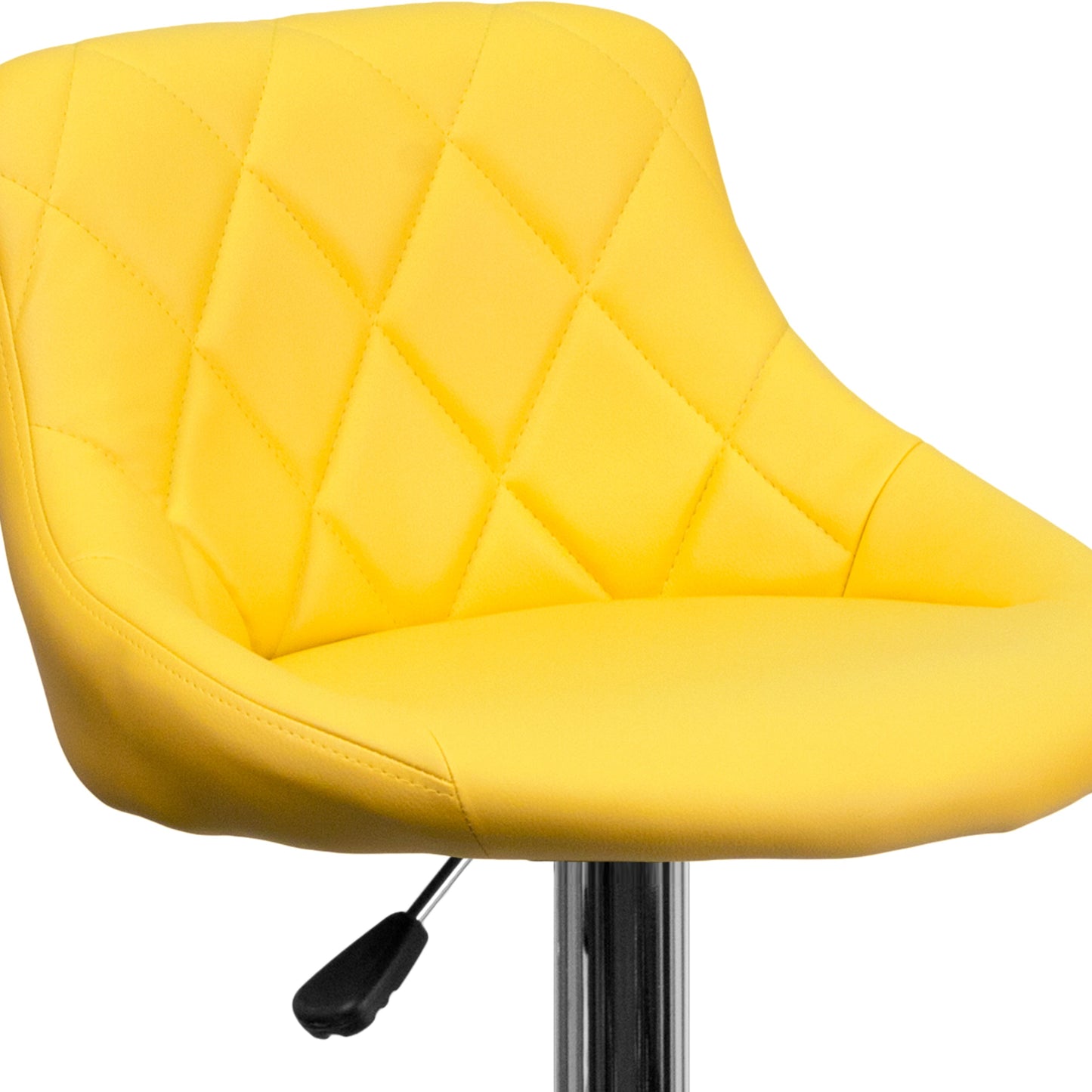 Yellow Vinyl Barstool CH-82028A-YEL-GG