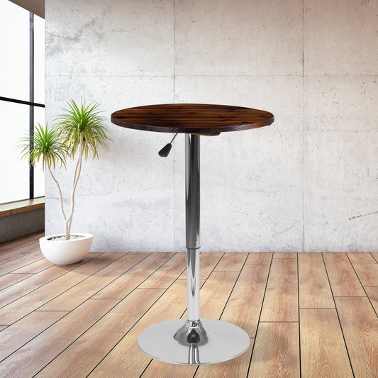 23.5RD Pine Adjustable Table CH-9-GG