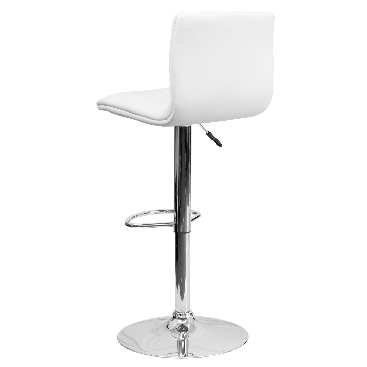 White Vinyl Barstool CH-92023-1-WH-GG