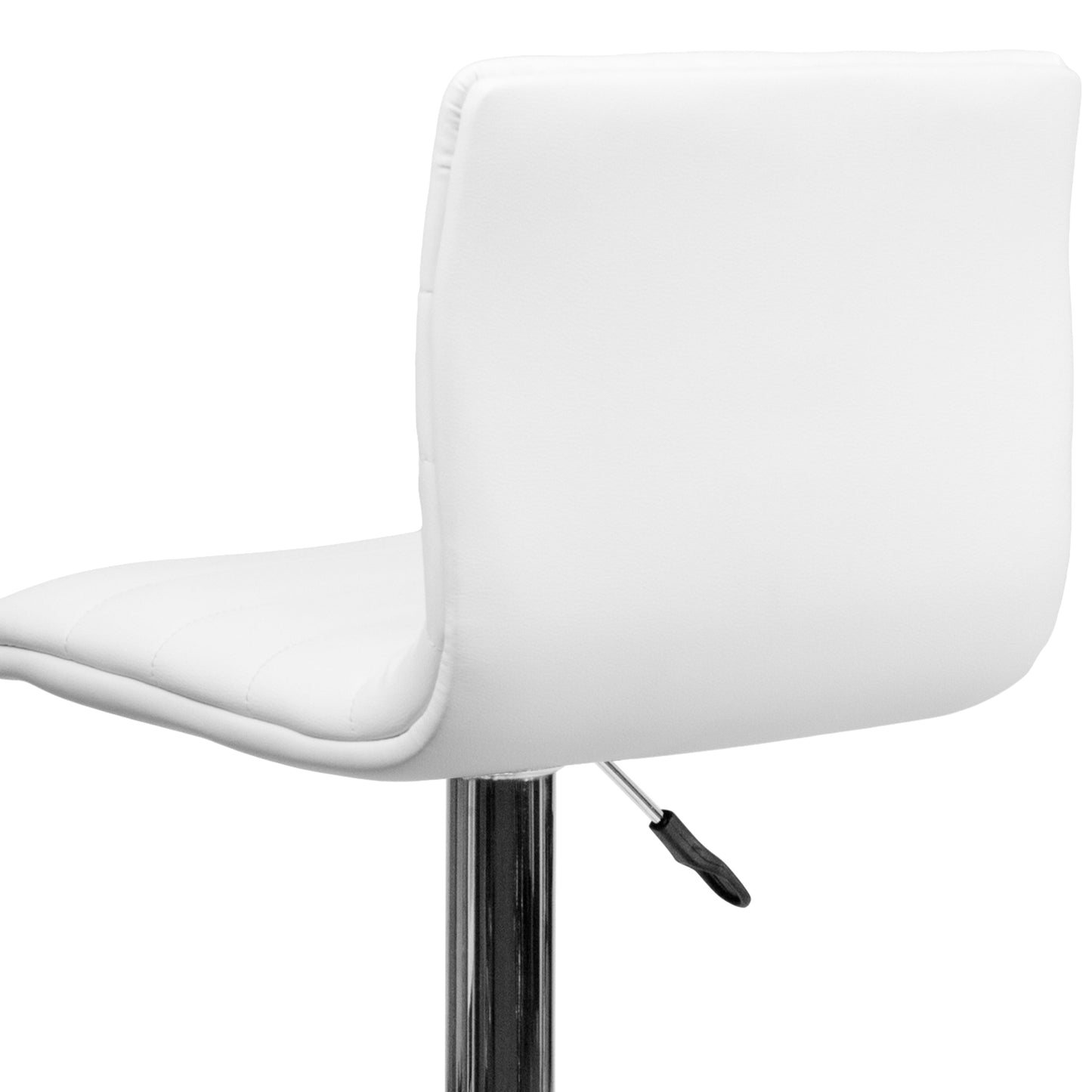 White Vinyl Barstool CH-92023-1-WH-GG