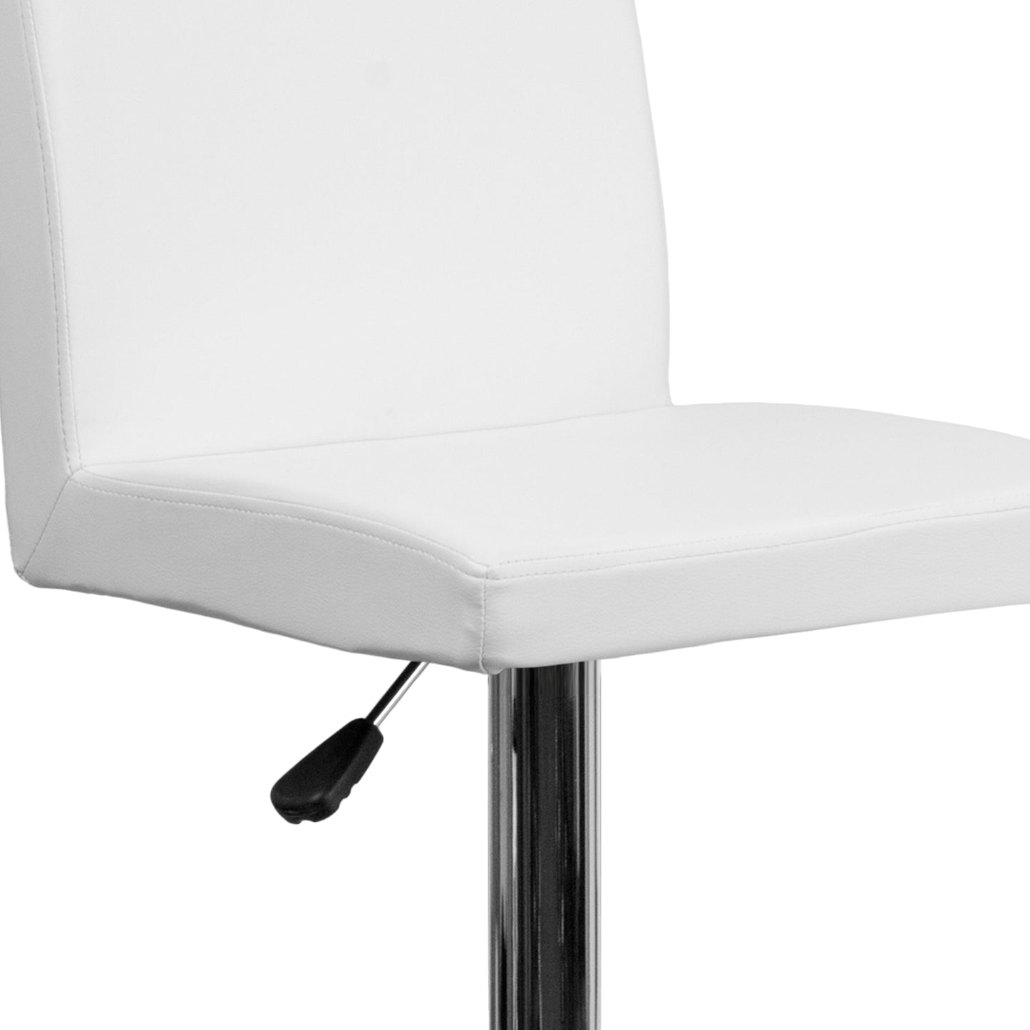 White Vinyl Barstool CH-92066-WH-GG