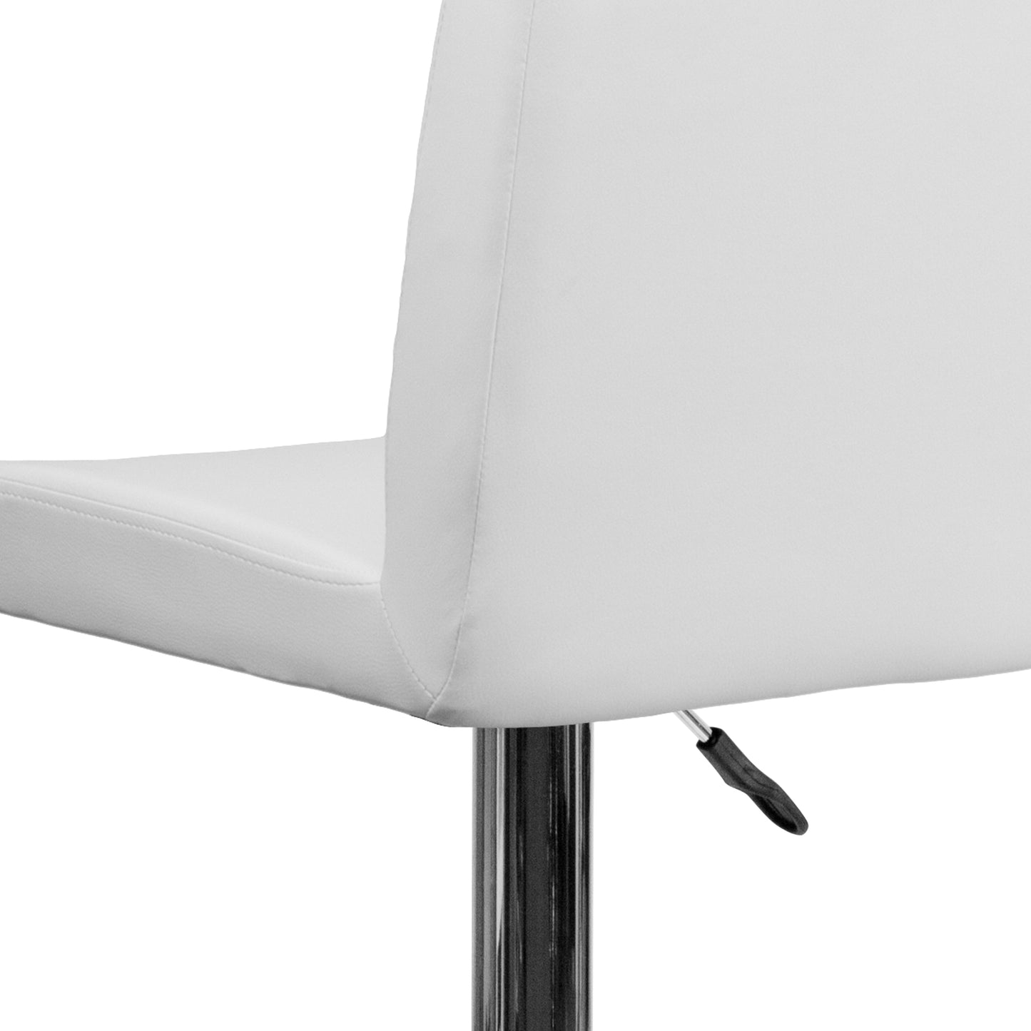 White Vinyl Barstool CH-92066-WH-GG