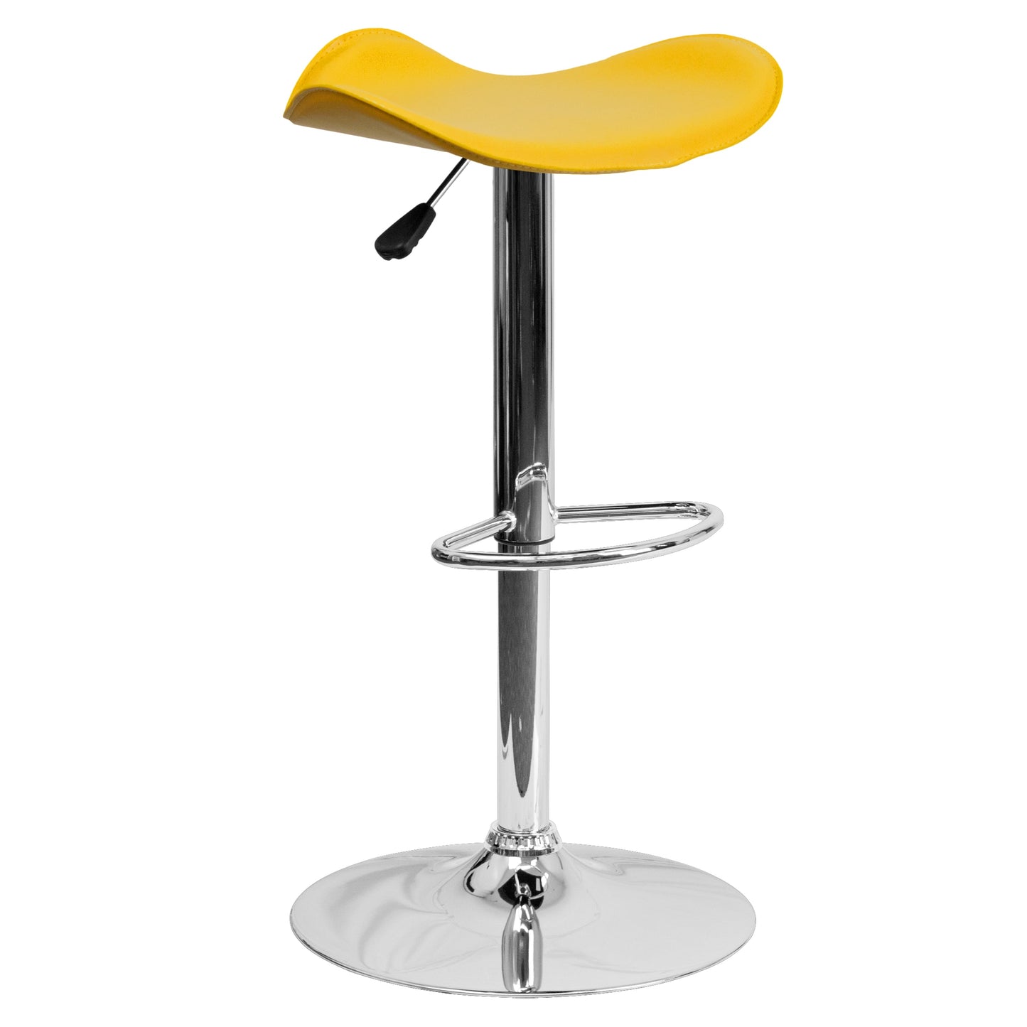 Yellow Vinyl Barstool CH-TC3-1002-YEL-GG