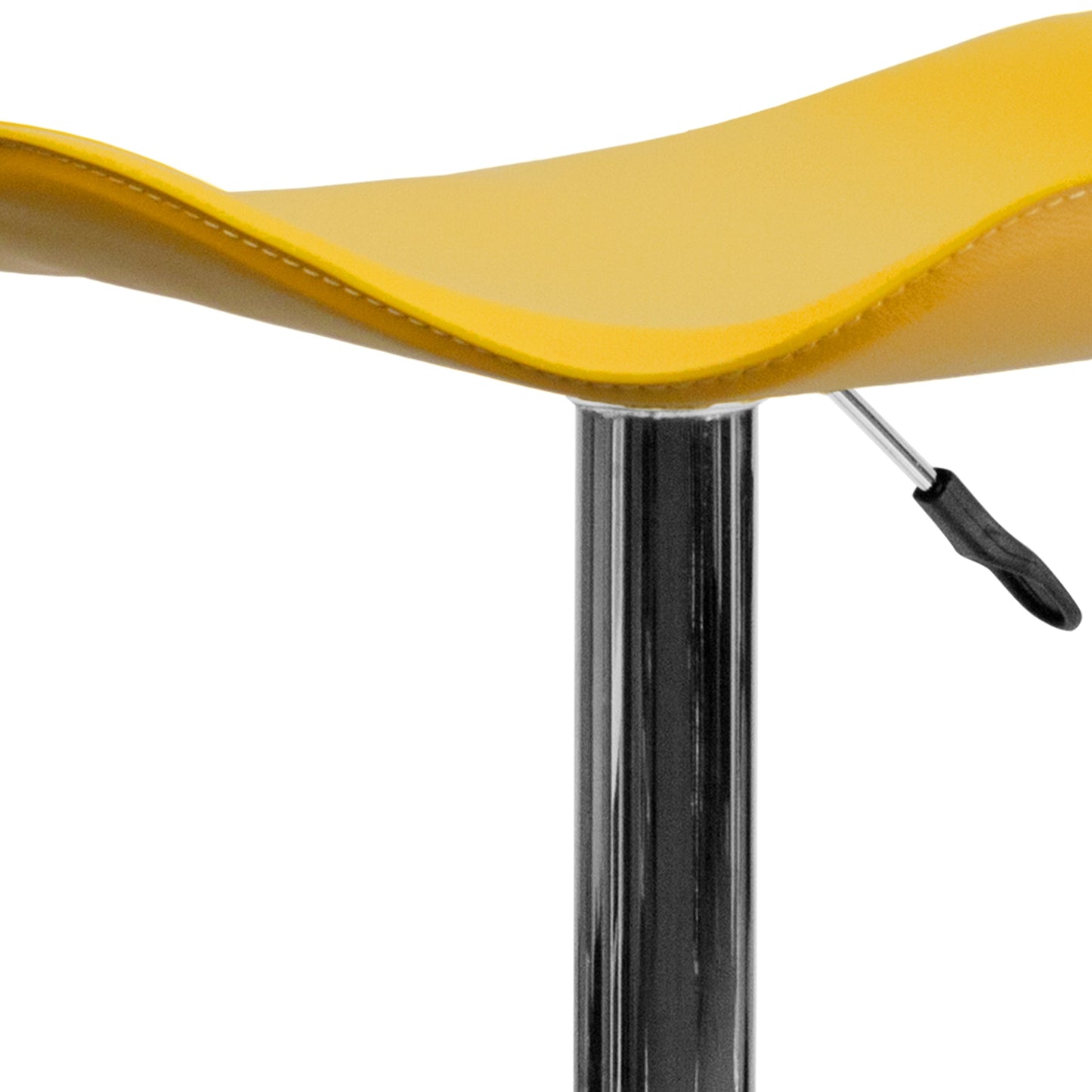 Yellow Vinyl Barstool CH-TC3-1002-YEL-GG