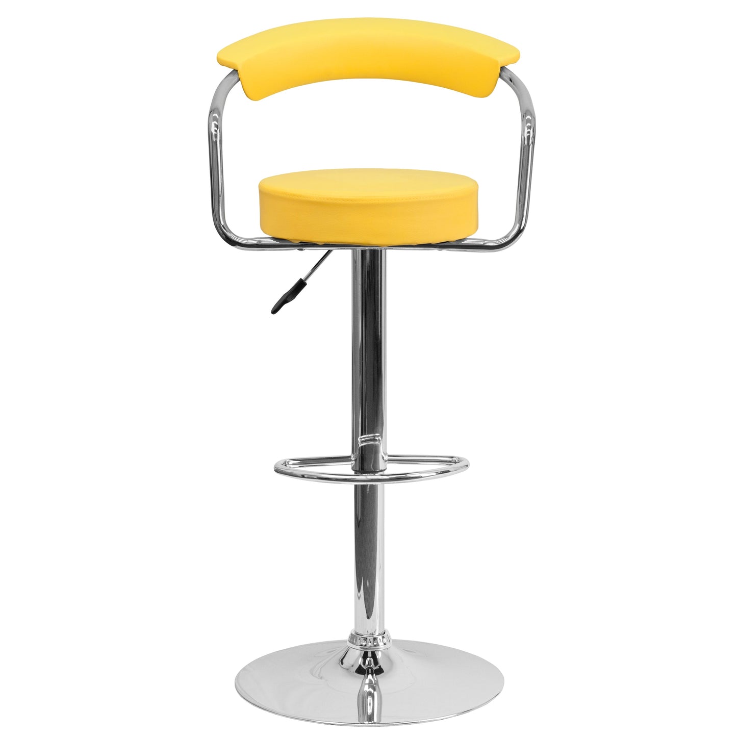 Yellow Vinyl Barstool CH-TC3-1060-YEL-GG