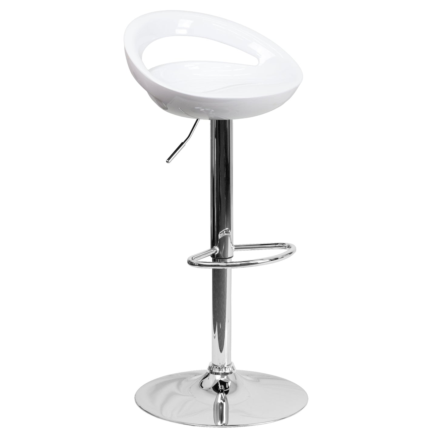 White Vinyl Barstool CH-TC3-1062-WH-GG