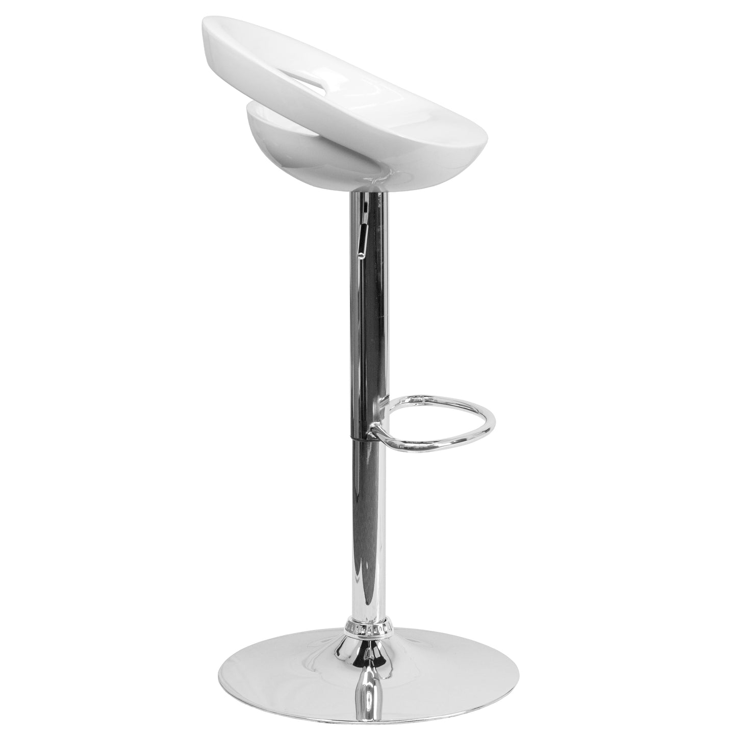 White Vinyl Barstool CH-TC3-1062-WH-GG