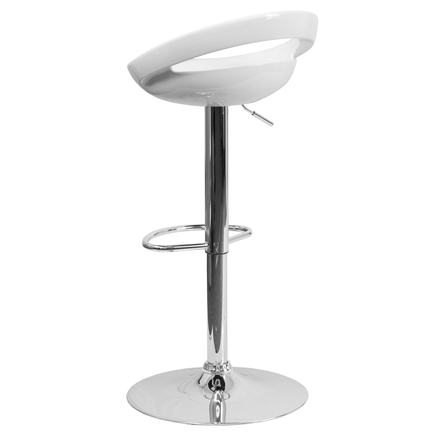 White Vinyl Barstool CH-TC3-1062-WH-GG