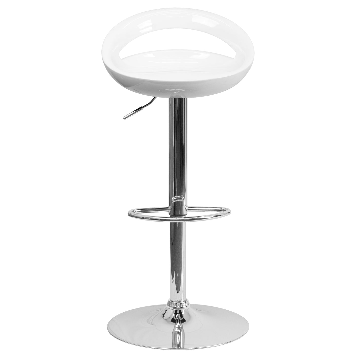 White Vinyl Barstool CH-TC3-1062-WH-GG