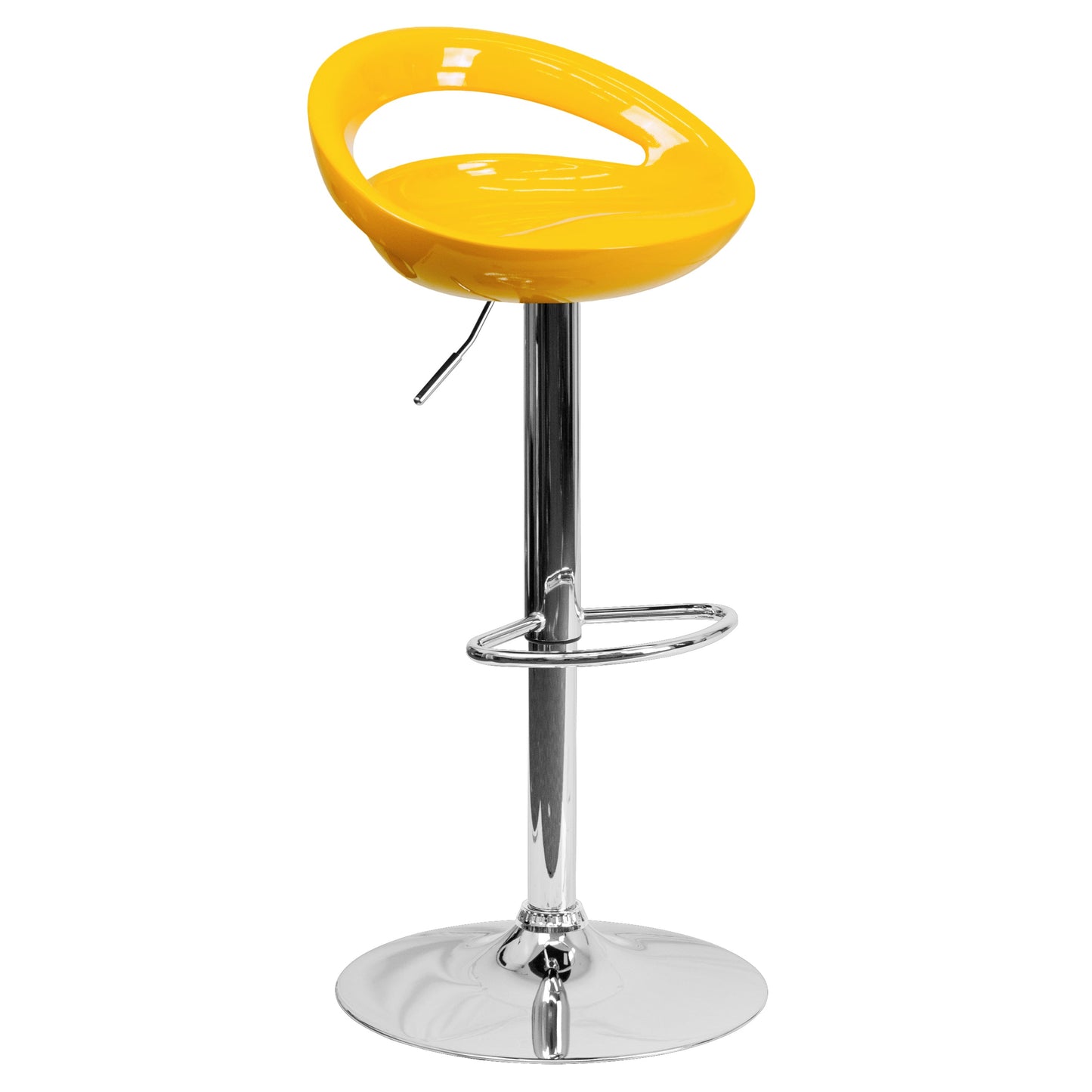 Yellow Vinyl Barstool CH-TC3-1062-YEL-GG