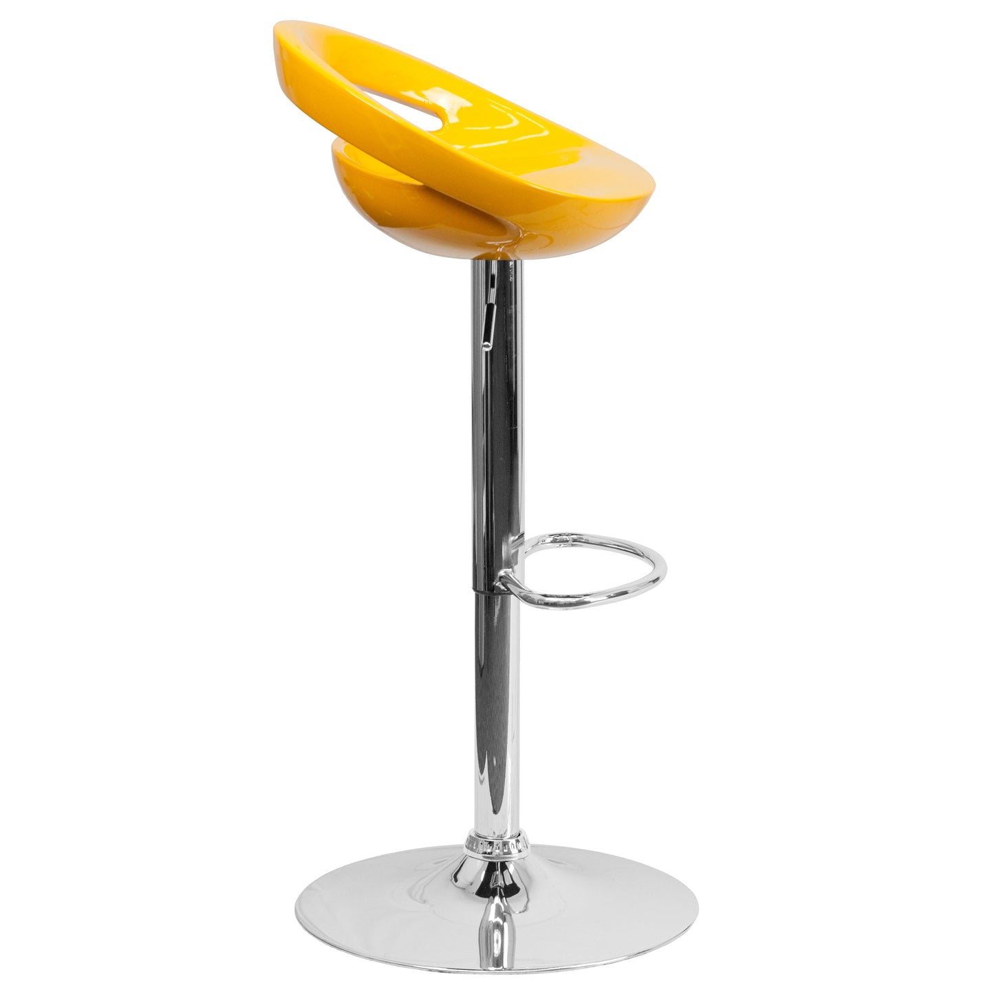 Yellow Vinyl Barstool CH-TC3-1062-YEL-GG