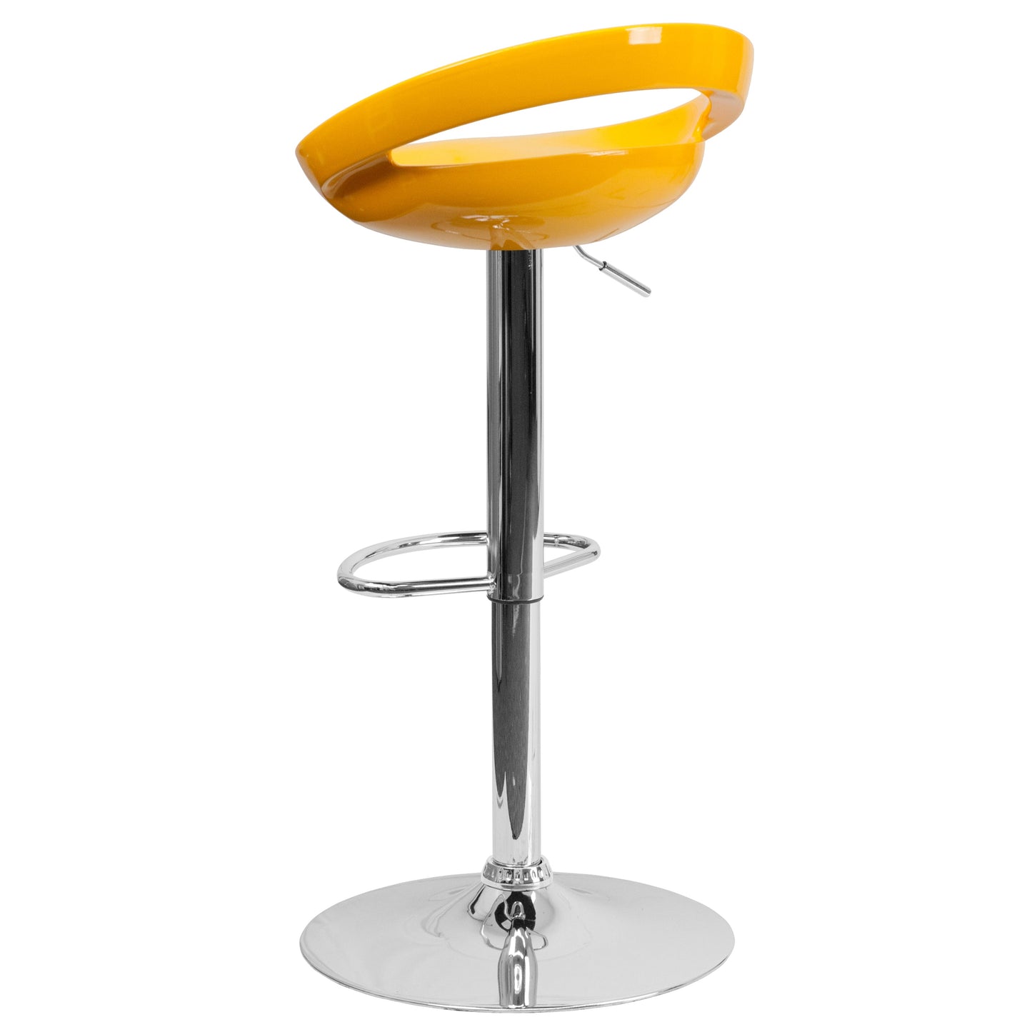 Yellow Vinyl Barstool CH-TC3-1062-YEL-GG