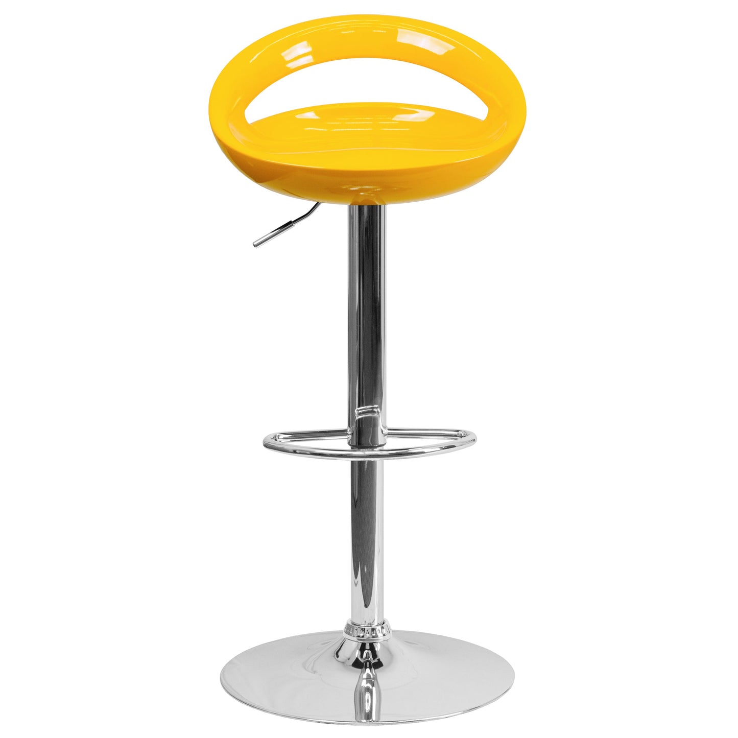 Yellow Vinyl Barstool CH-TC3-1062-YEL-GG