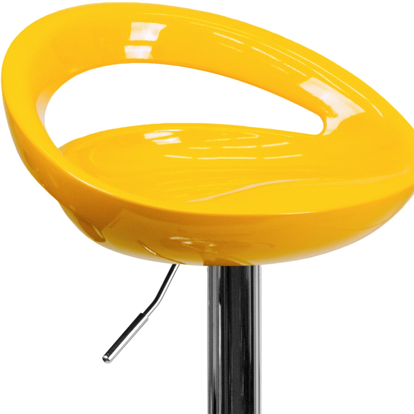 Yellow Vinyl Barstool CH-TC3-1062-YEL-GG