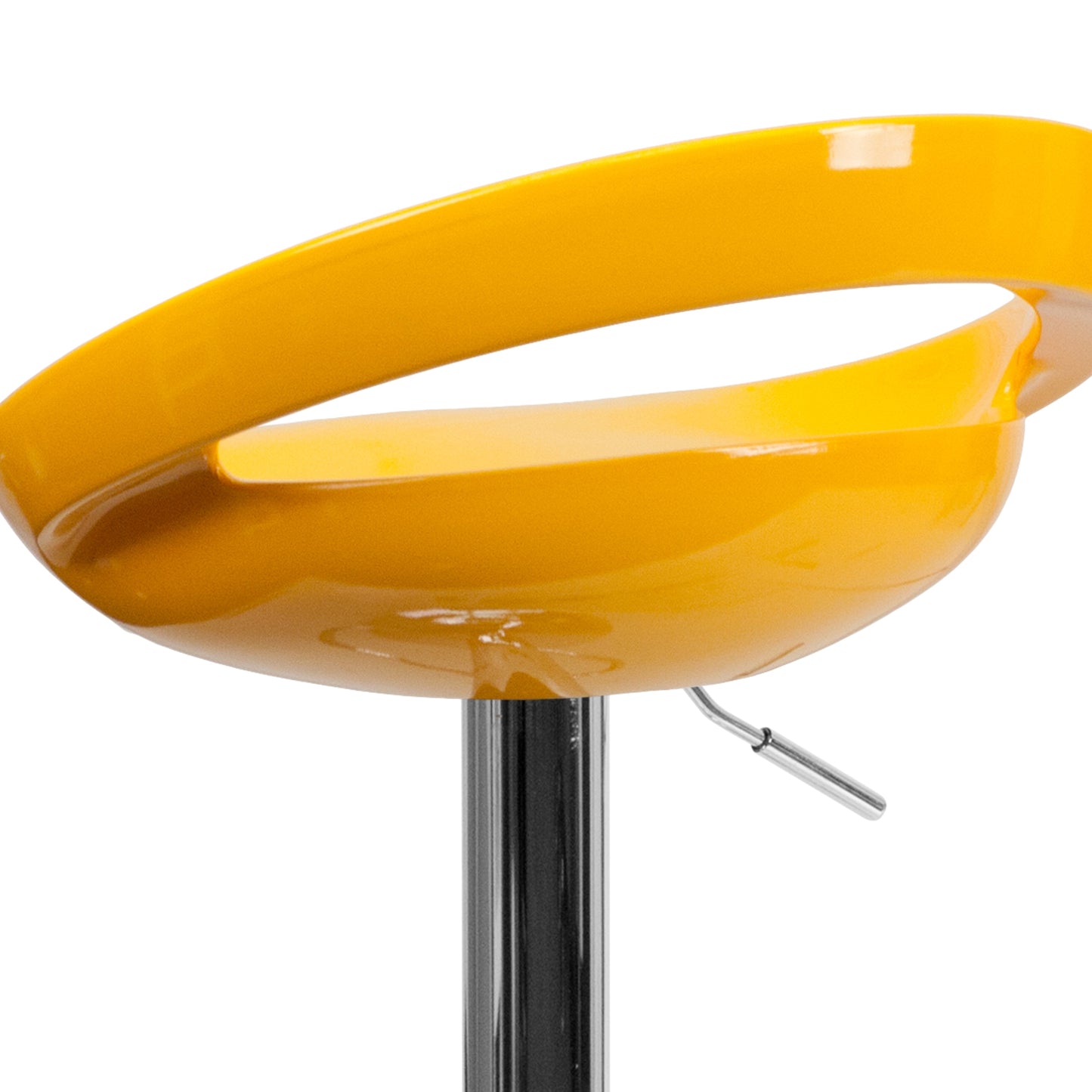 Yellow Vinyl Barstool CH-TC3-1062-YEL-GG