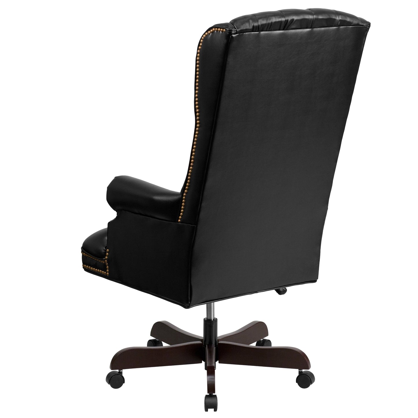 Black High Back Leather Chair CI-360-BK-GG