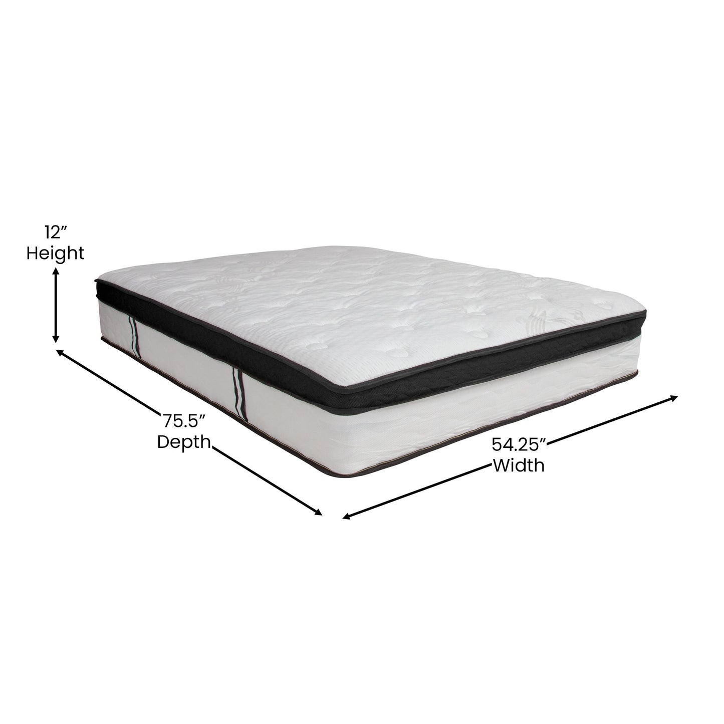 Memory Foam Mattress-Full CL-BT33PM-R12M-F-GG