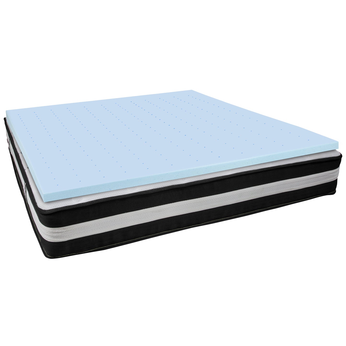 12" Mattress and Topper Bundle CL-E230P-2M35-K-GG