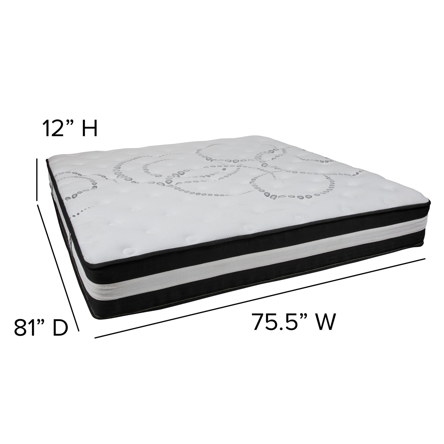 12" Mattress and Topper Bundle CL-E230P-2M35-K-GG