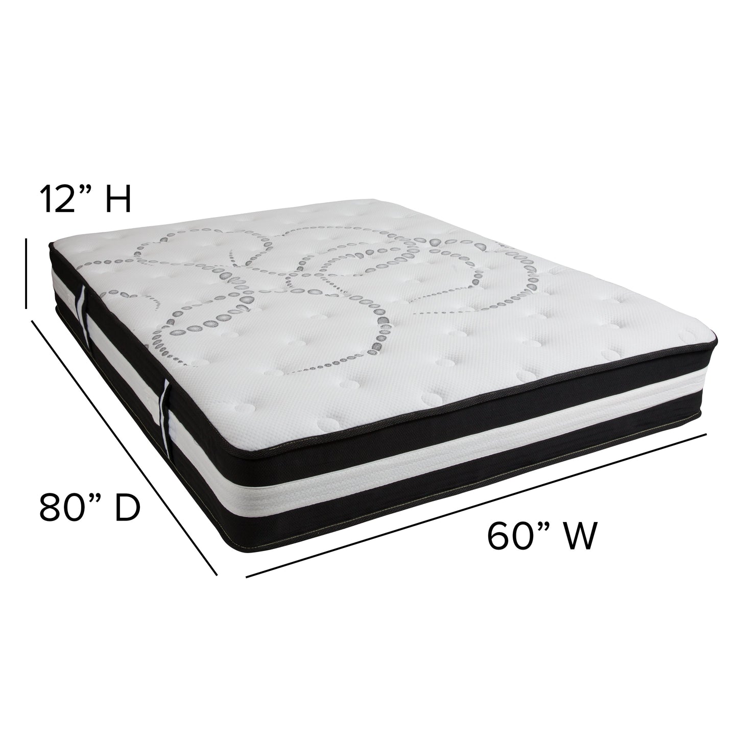 12" Mattress and Topper Bundle CL-E230P-2M35-Q-GG