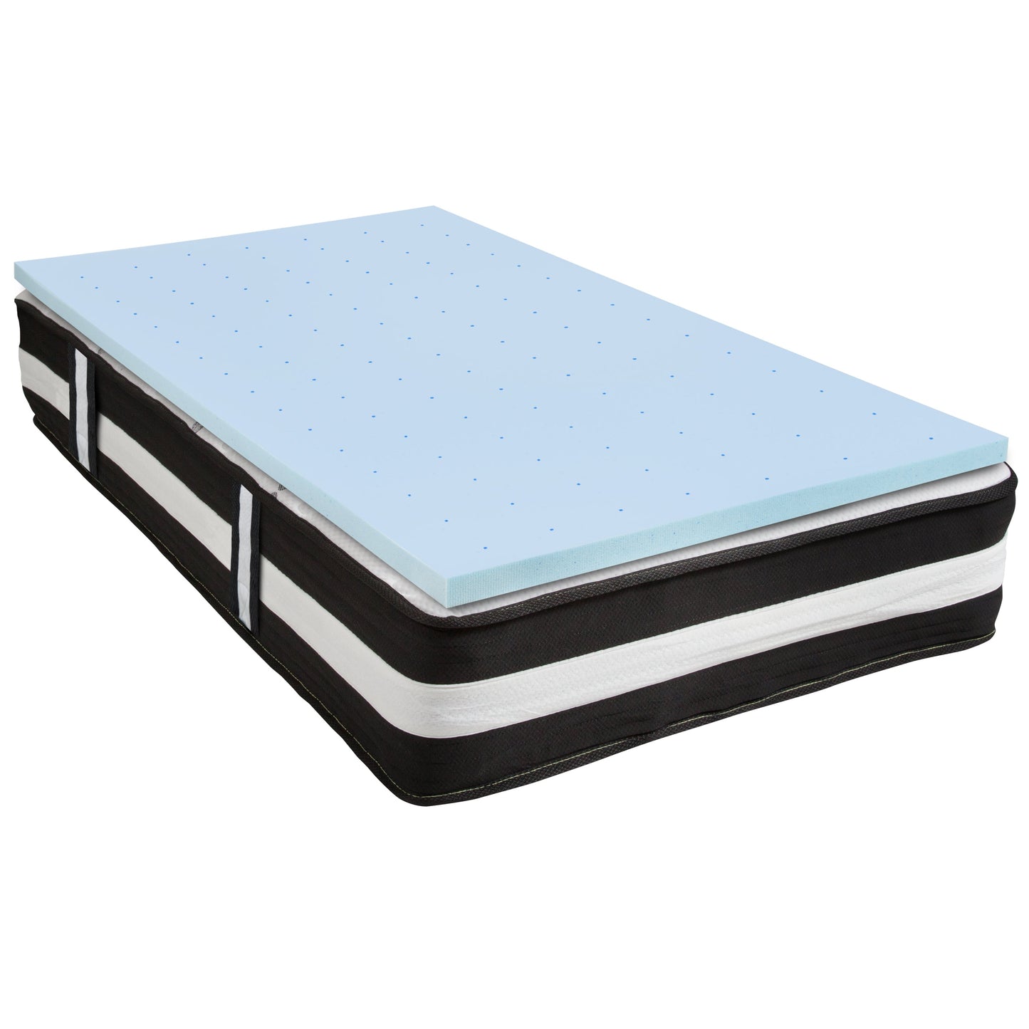 12" Mattress and Topper Bundle CL-E230P-2M35-T-GG